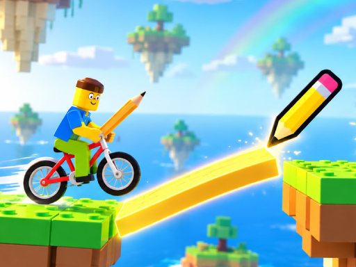Bike Obby Draw Pencil - Kendi Yolunu Çiz ve Yarış!
