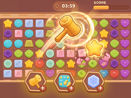 Candy Match Move - Renkli Şeker Eşleştirme Oyunu Oyna