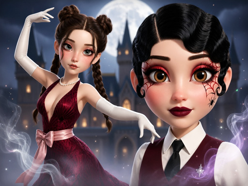 Night Silk Dark City Fashionistas | Gotik Moda Oyunu Oyna