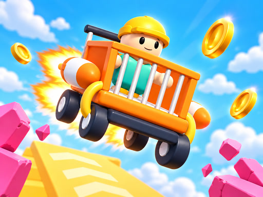 Obby: Rocket Shopping Cart | Hızlı ve Eğlenceli 3D Arcade