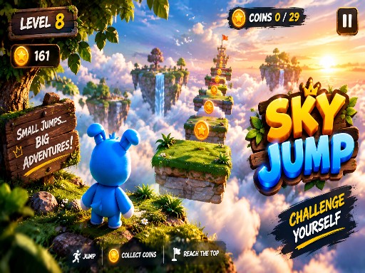 Sky Hop 3D Oyna - Ücretsiz 3D Platform Oyunu