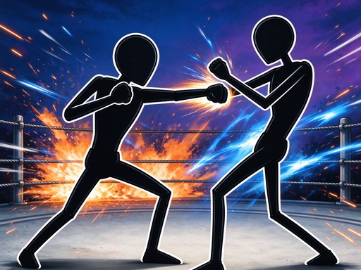 stickman kombat 2d - Çevrimiçi Çöp Adam Dövüşü